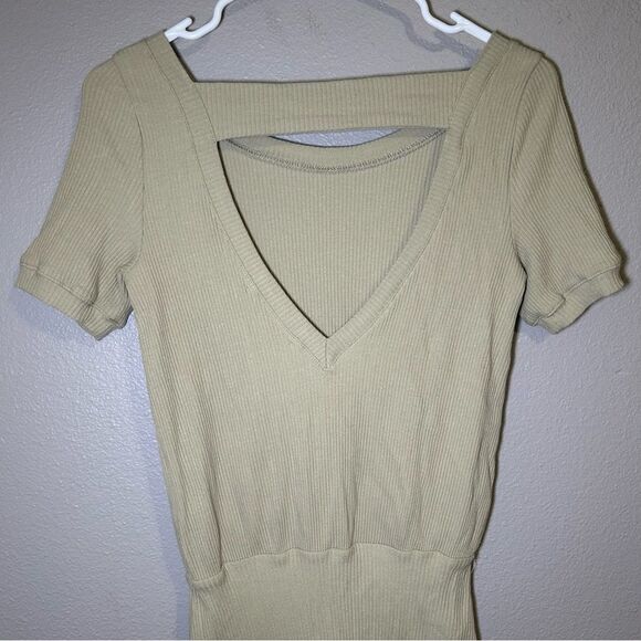Free People Beach Happy Hour Olive Mini Dress women’s size XS - Picture 7 of 10